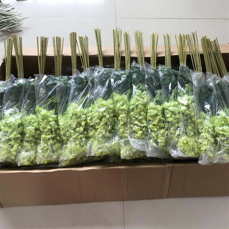5Pcs Natural Dried Flowers Preserved Wisteria Bleached White Amaranthus Hanging Flowers For Wedding Decor
