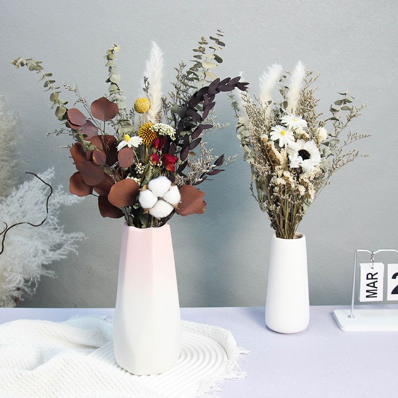 TC Premium Handmade Diy Dried Flower Finished Mix Combination Flower For Wedding Home Decor Table Ornaments Dried Flower Bouquet