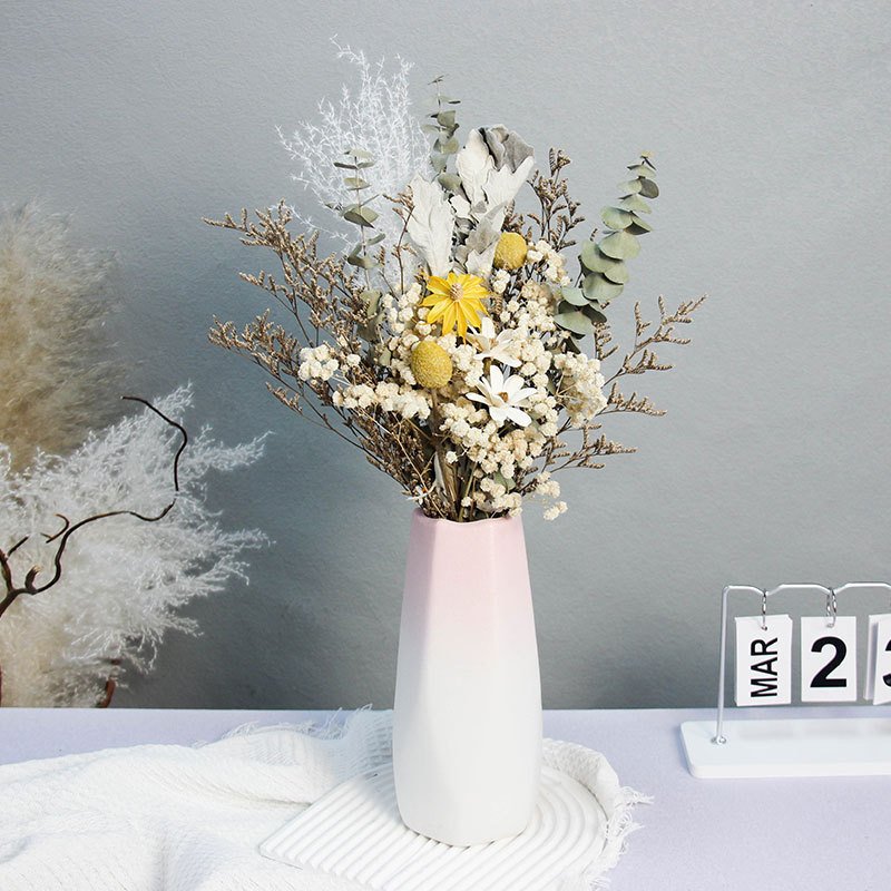TC Premium Handmade Diy Dried Flower Finished Mix Combination Flower For Wedding Home Decor Table Ornaments Dried Flower Bouquet