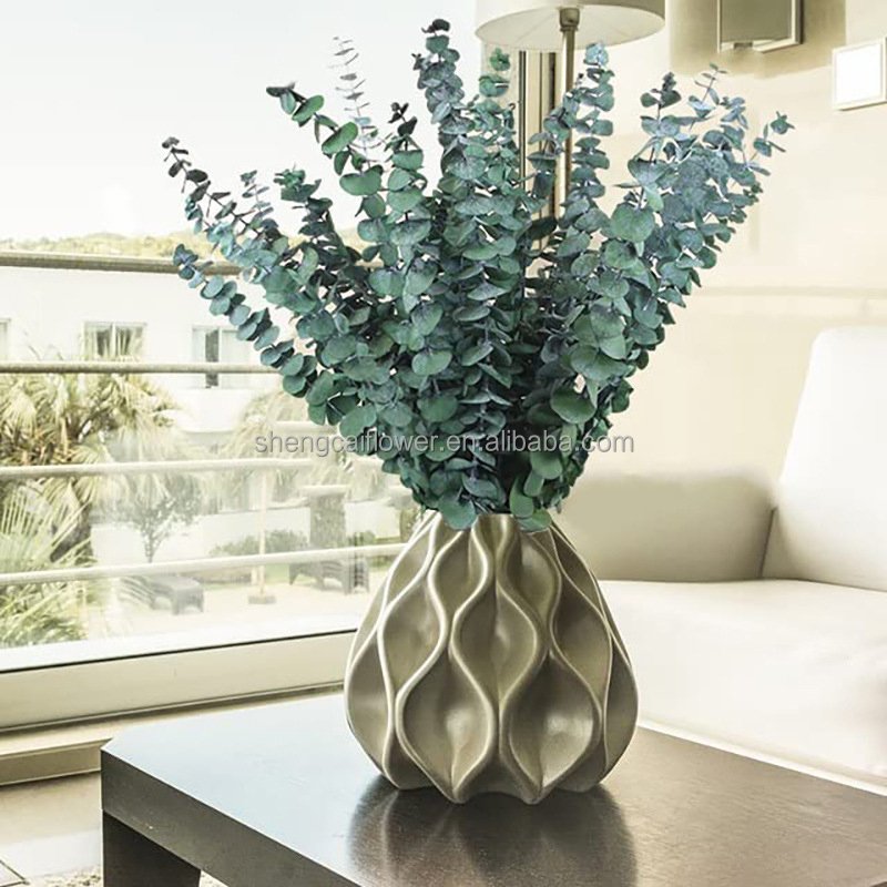 2024 Hot sale eucalyptus leaves dried eucalyptus stems bouquets decorated with preserved eucalyptus leaves