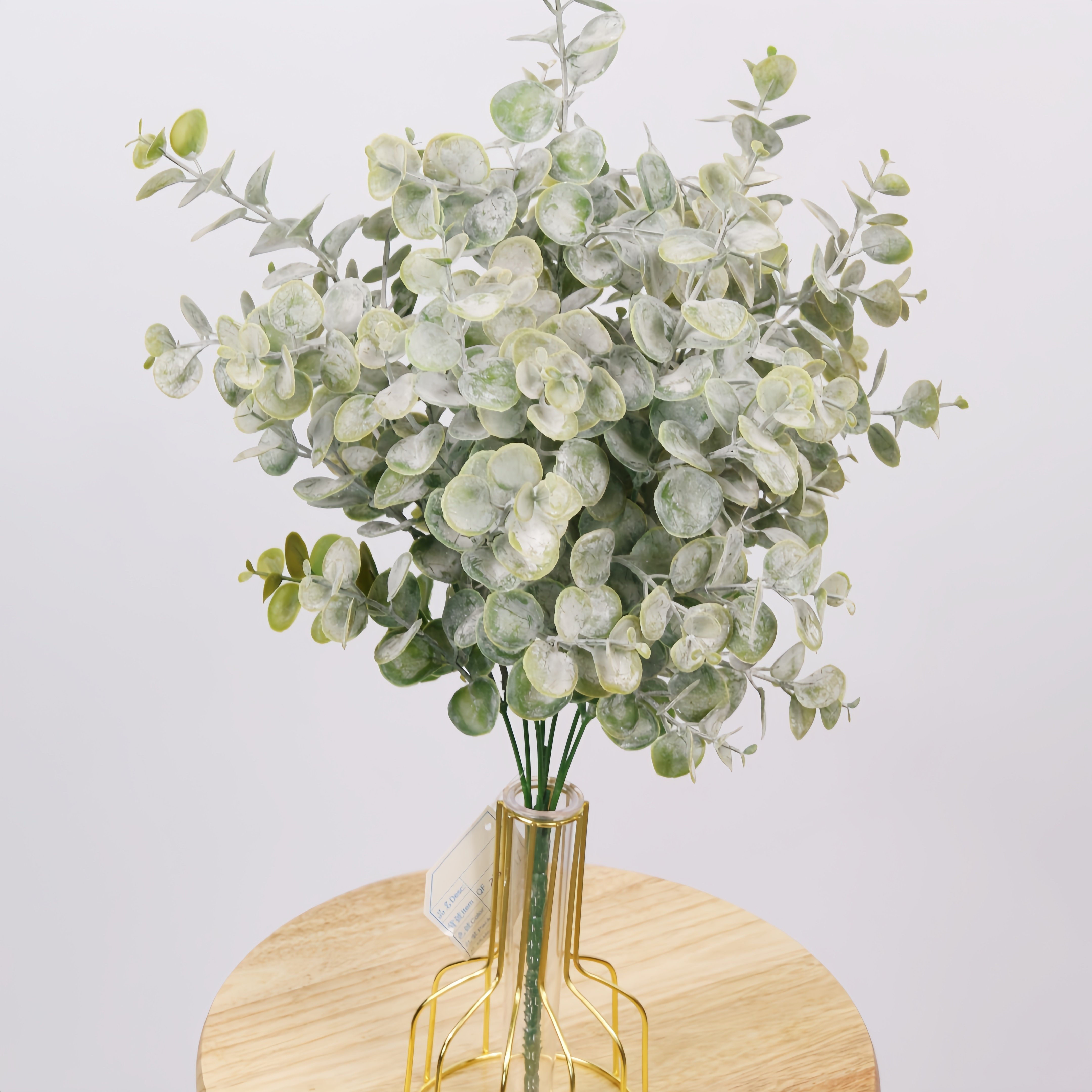 225-A7 Hot Selling Feel Good Artificial Eucalyptus Flowers Seven-Headed 61 Mesh Table TV Cabinet Wall Decor Christmas Graduation