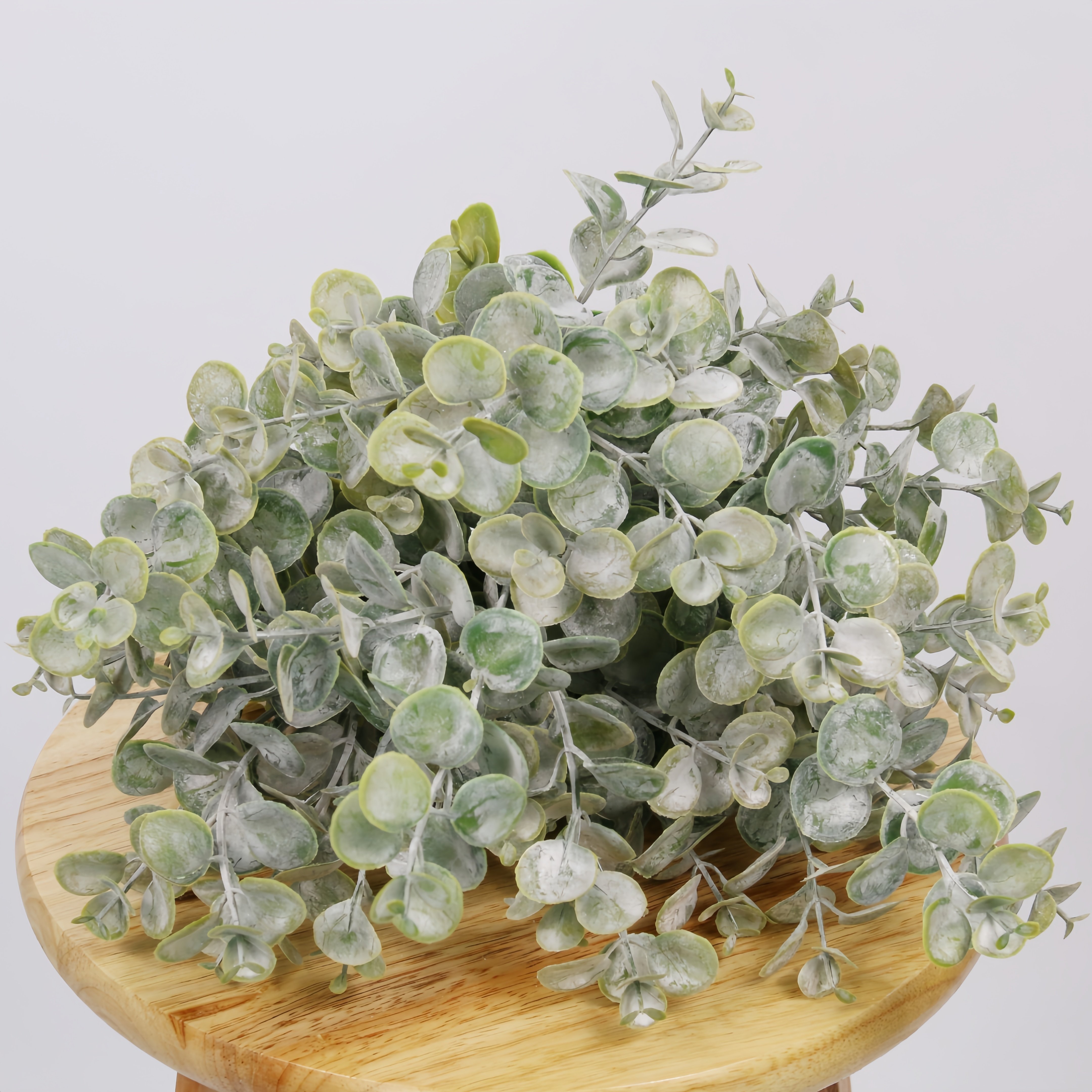 225-A7 Hot Selling Feel Good Artificial Eucalyptus Flowers Seven-Headed 61 Mesh Table TV Cabinet Wall Decor Christmas Graduation