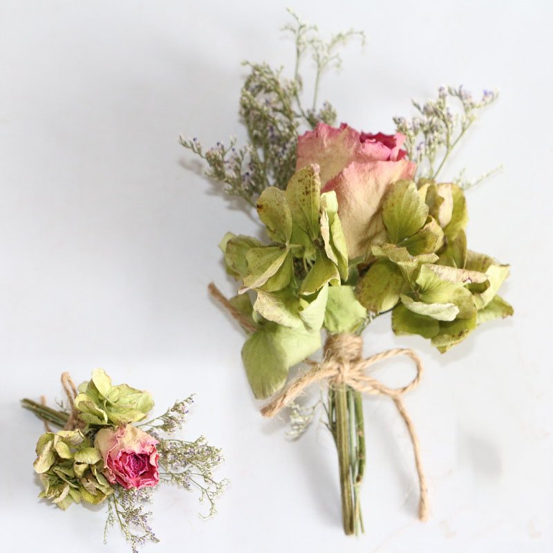 DREA wedding Valentine birthday gift dried roses mini dried flower bouquet from Yunnan