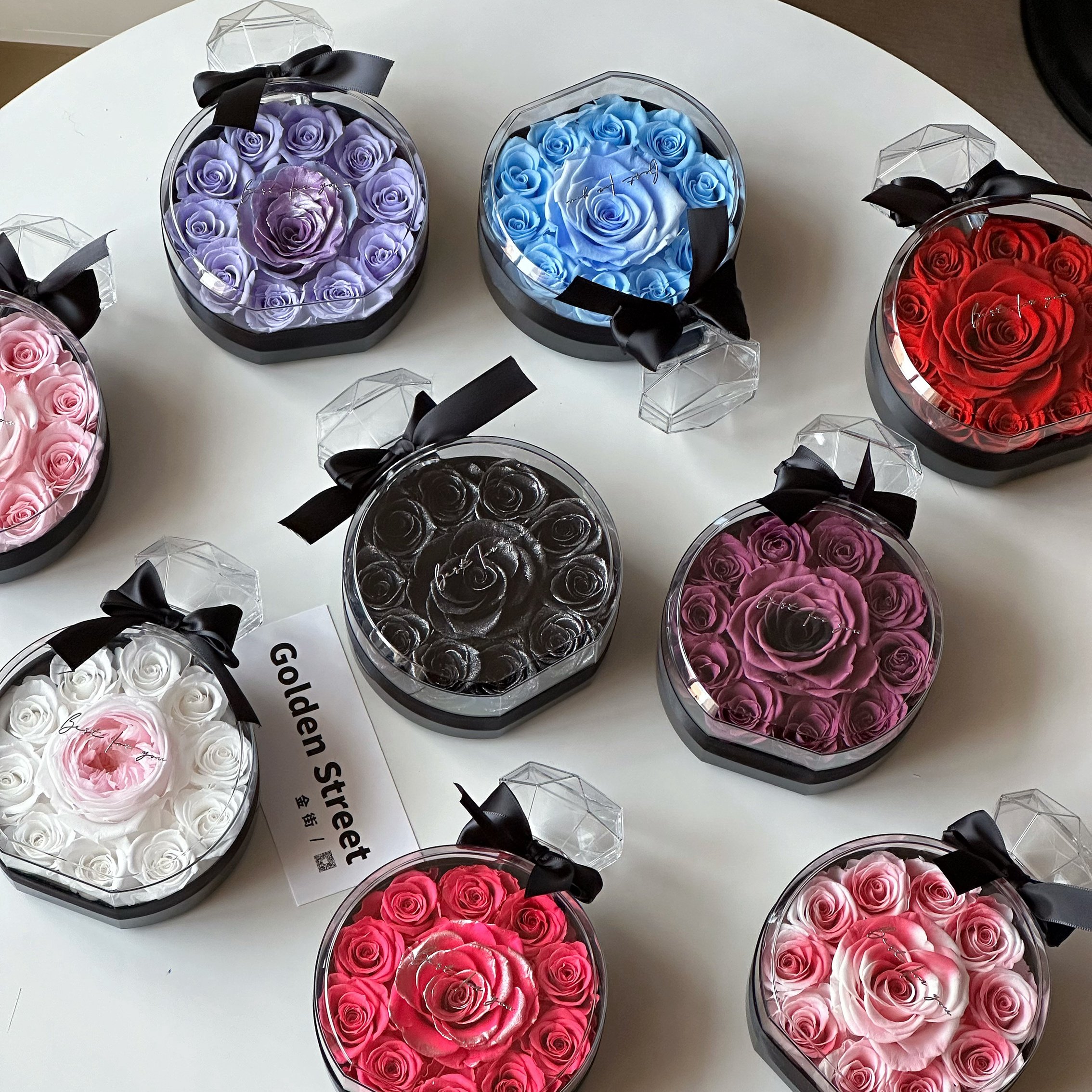 Luxurious ornaments perfume bottle Rose box natural real forever everlasting Dried Immortal preserved flowers eternal rose