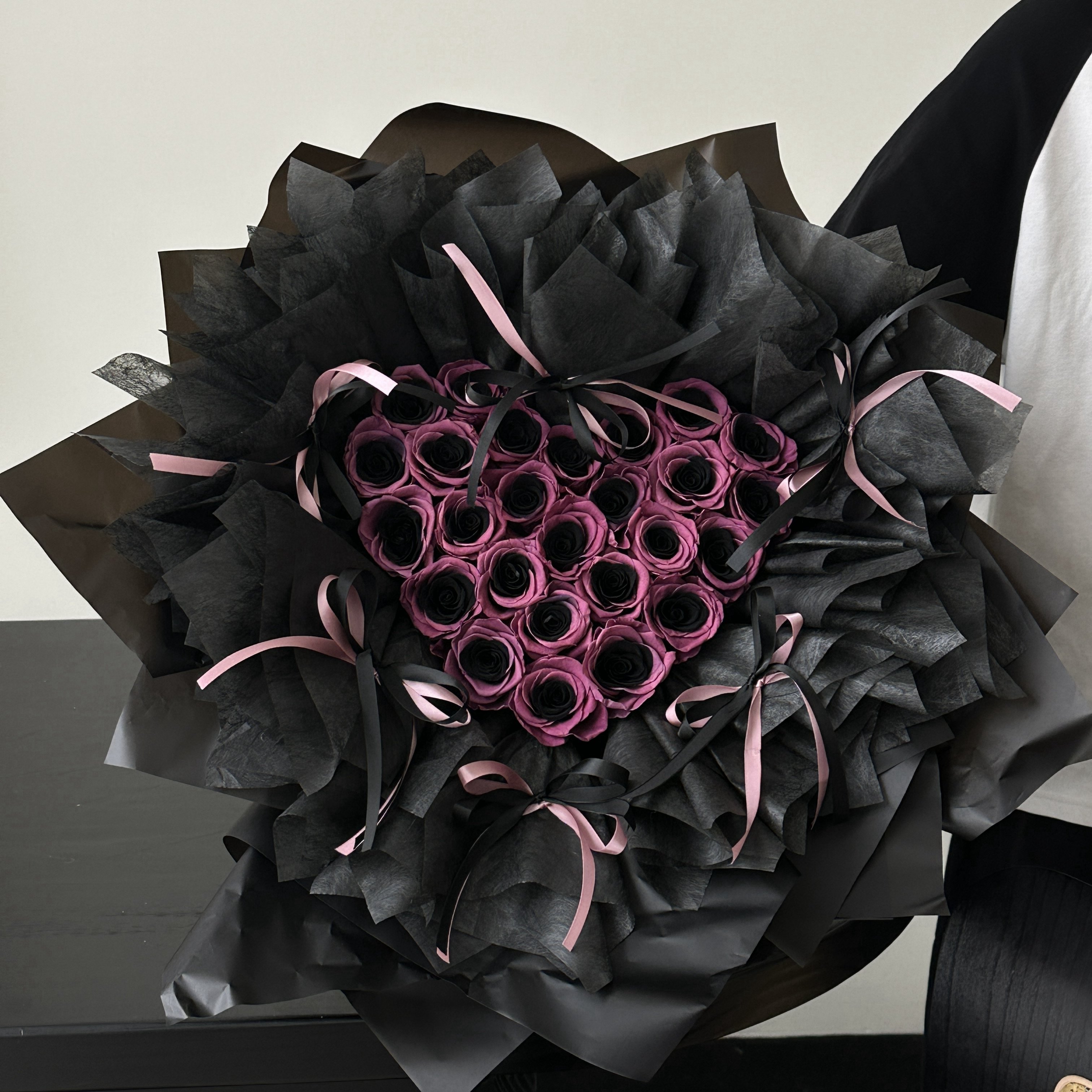 Valentine's Day Gift A Grade Immortal Heart Shaped everlasting Eternal flower bouquet preserved rose