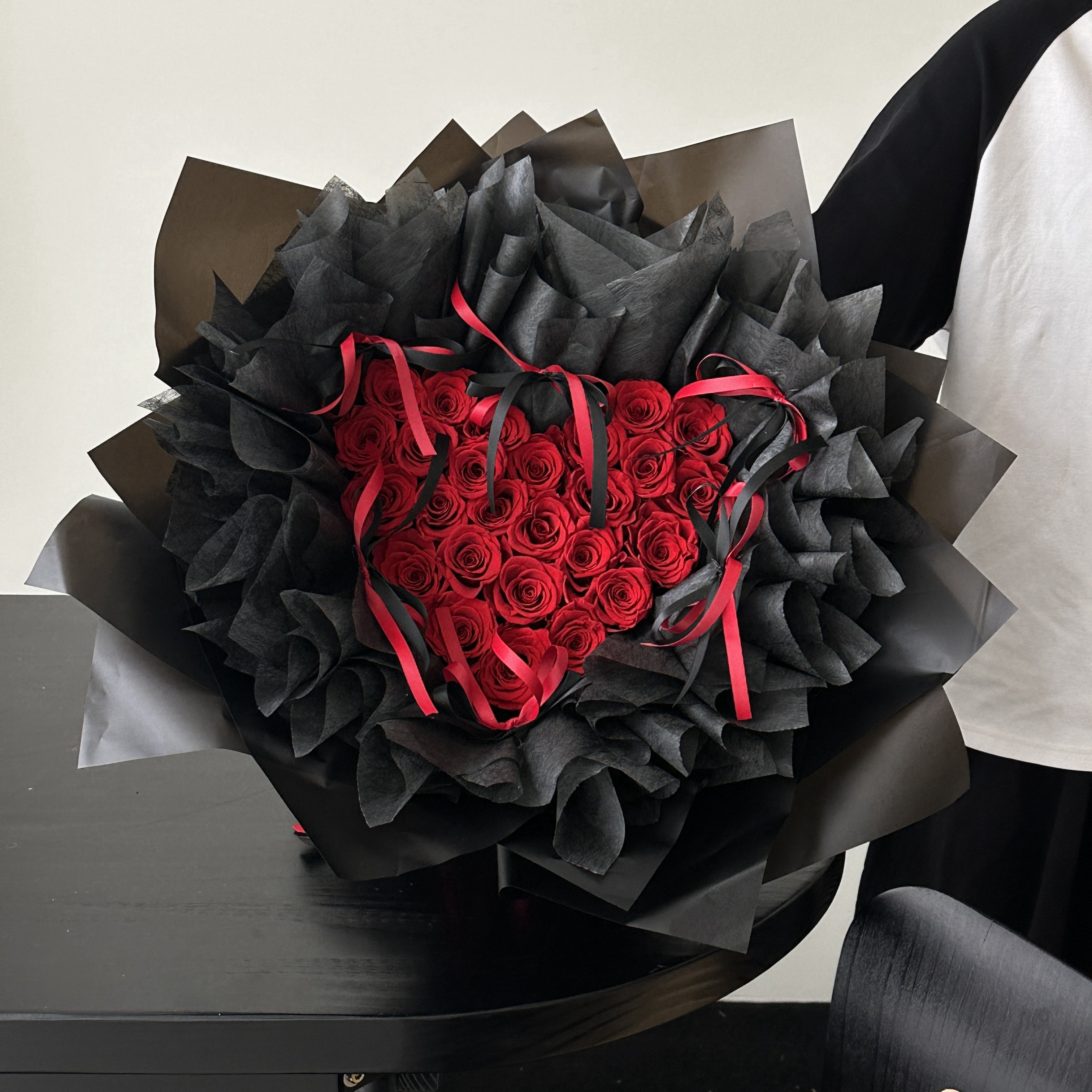 Valentine's Day Gift A Grade Immortal Heart Shaped everlasting Eternal flower bouquet preserved rose