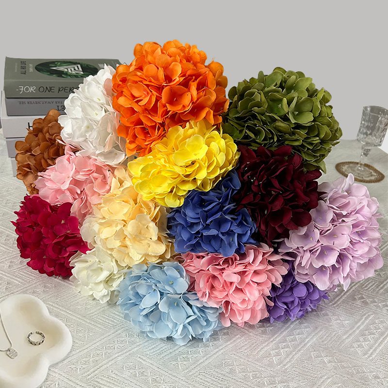 Factory Direct Price Artificial Flowers Wedding Leafless Hydrangea Artificial Dried Flowers