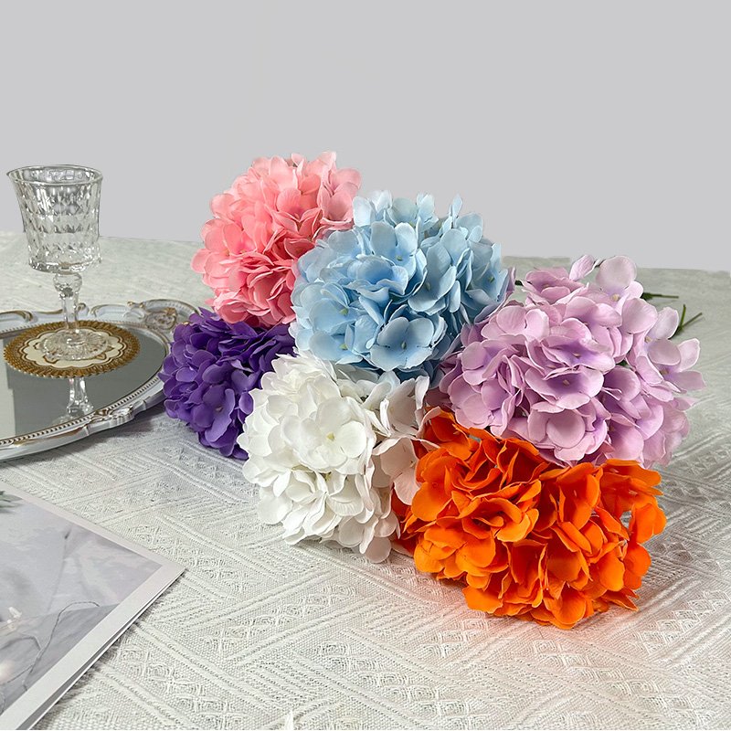 Factory Direct Price Artificial Flowers Wedding Leafless Hydrangea Artificial Dried Flowers