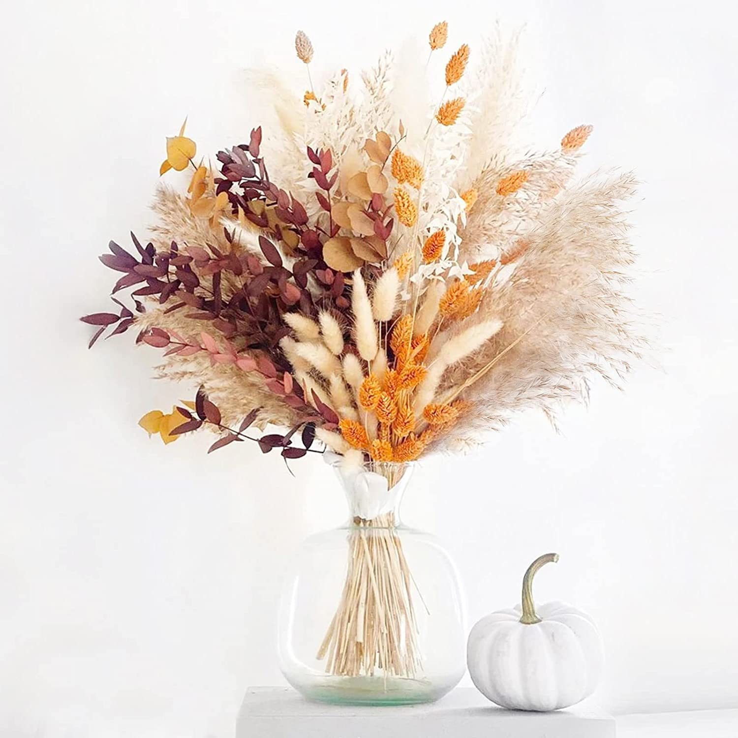 G5 Hot Selling Natural Fluffy Short Faux Pampas Grass Dried Fluffy Pampas Grass Bouquet Dried Pampas Grass Decor
