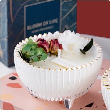 Wholesale Aromatherapy Eco-friendly Soy Wax Hot Healing Home Decoration Glass Jar Scented Candle