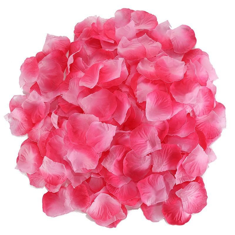 100Pcs/bag Artificial Rose Petals Colorful Red White Gold Roses Petal Flowers for Romantic Wedding Party Favors Decoration