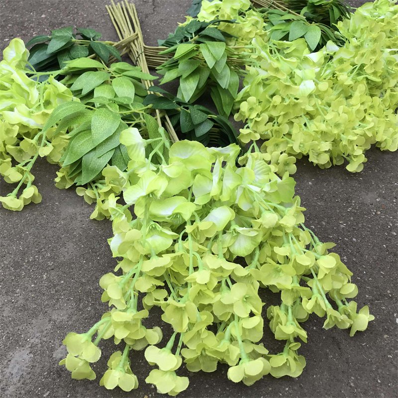 Colorful Dried Hanging Amaranthus Preserved Bleached Wisteria Hanging Vine Flowers For Wedding Bouquet Home Wall Decor