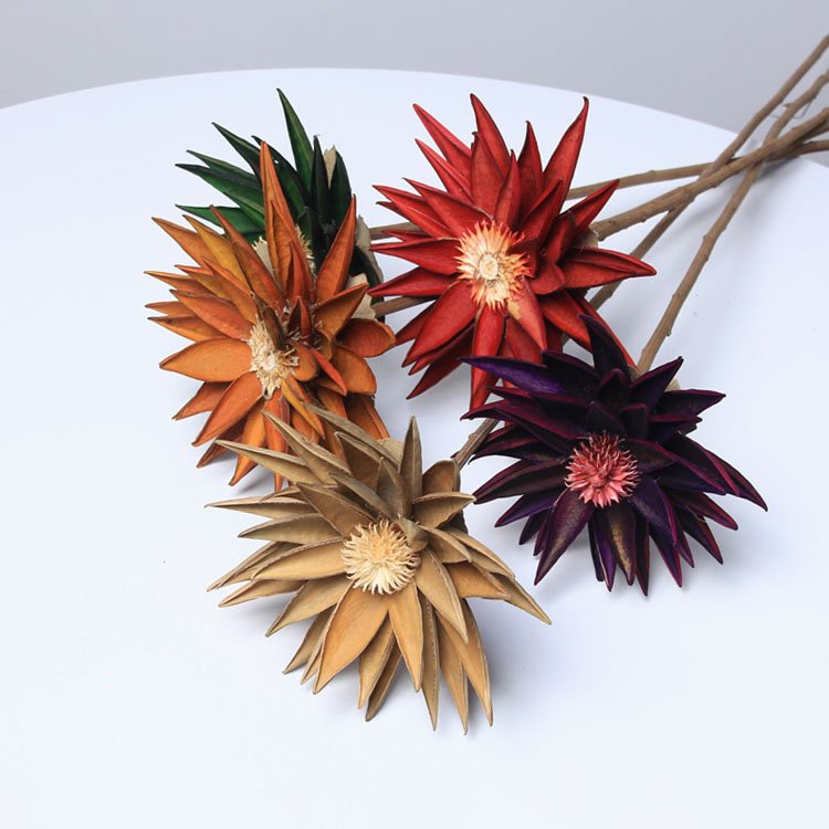 SumFlora Natural dried flowers handmade flower dried lotus for home decoration photo props