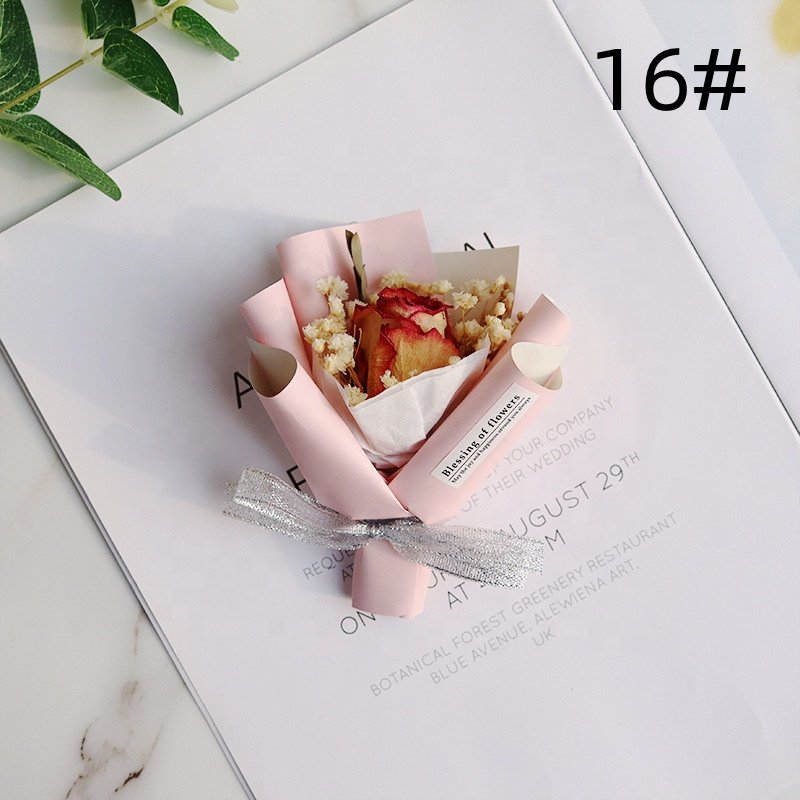 O-069 Wedding Stage Decor Dried Flowers Wedding Car Decoration Preserved Flowers Natural Dried Bouquet