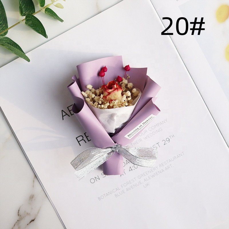 O-069 Wedding Stage Decor Dried Flowers Wedding Car Decoration Preserved Flowers Natural Dried Bouquet