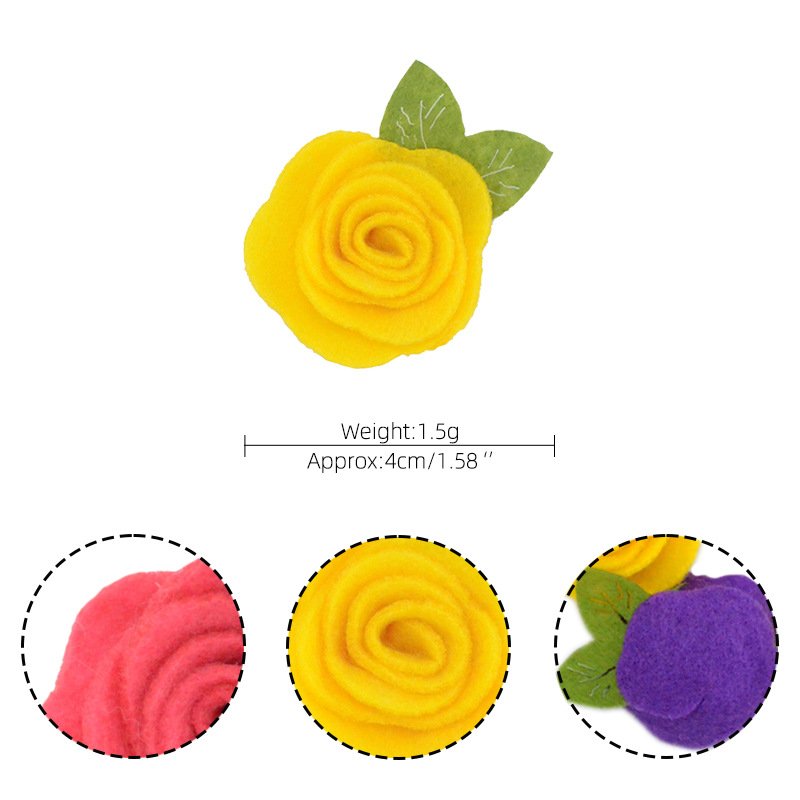 Wholesale Hand-Made Felt Flowers And Leaves Diy Craft Head Flower Clothing Shoes Hat Bags Accessories