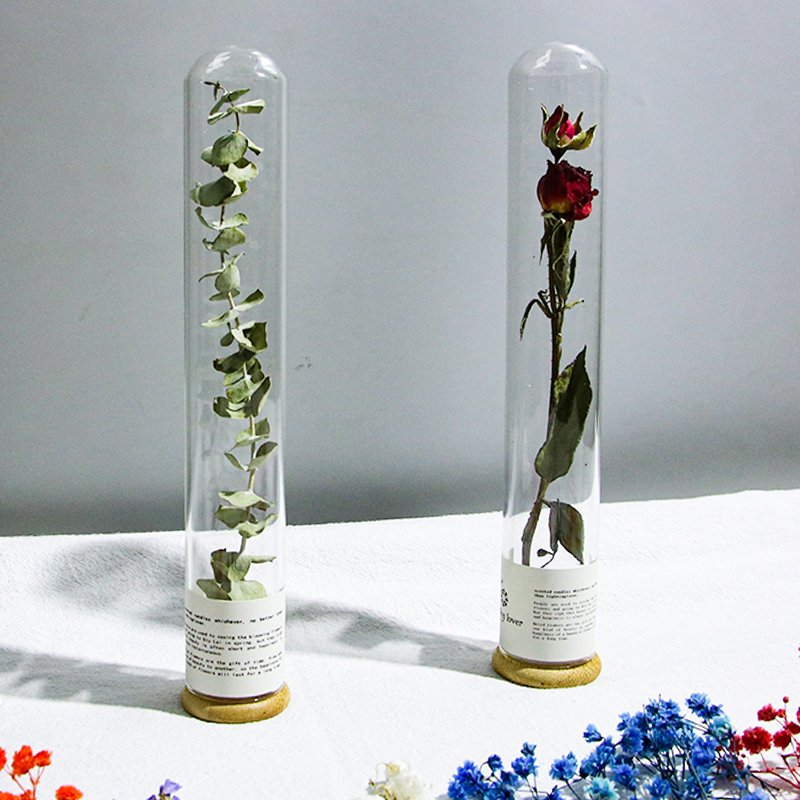 new design handmade luxury wishing customized natural dried flowers in bottle