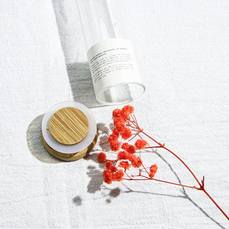 new design handmade luxury wishing customized natural dried flowers in bottle