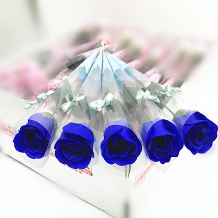 Romantic Gift Artificial Soap Flower Rose Soap Flower Mini Bouquet For Valentine's Day Gift Flower