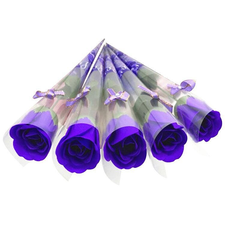 Romantic Gift Artificial Soap Flower Rose Soap Flower Mini Bouquet For Valentine's Day Gift Flower