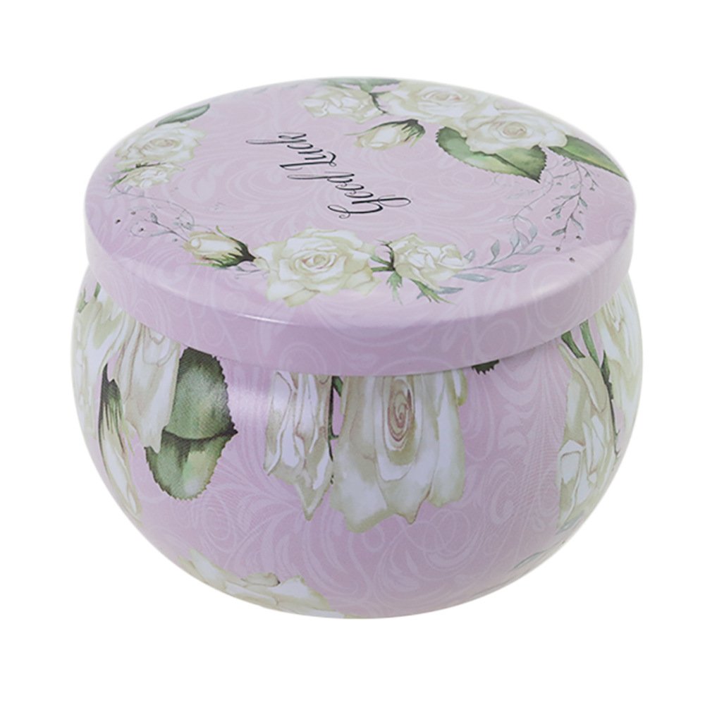 Romantic Home Decor Plant-Dried Flowers Aromatherapy Votive Candle Purifying Air & Aroma Deodorant for Cafe Date & Birthday