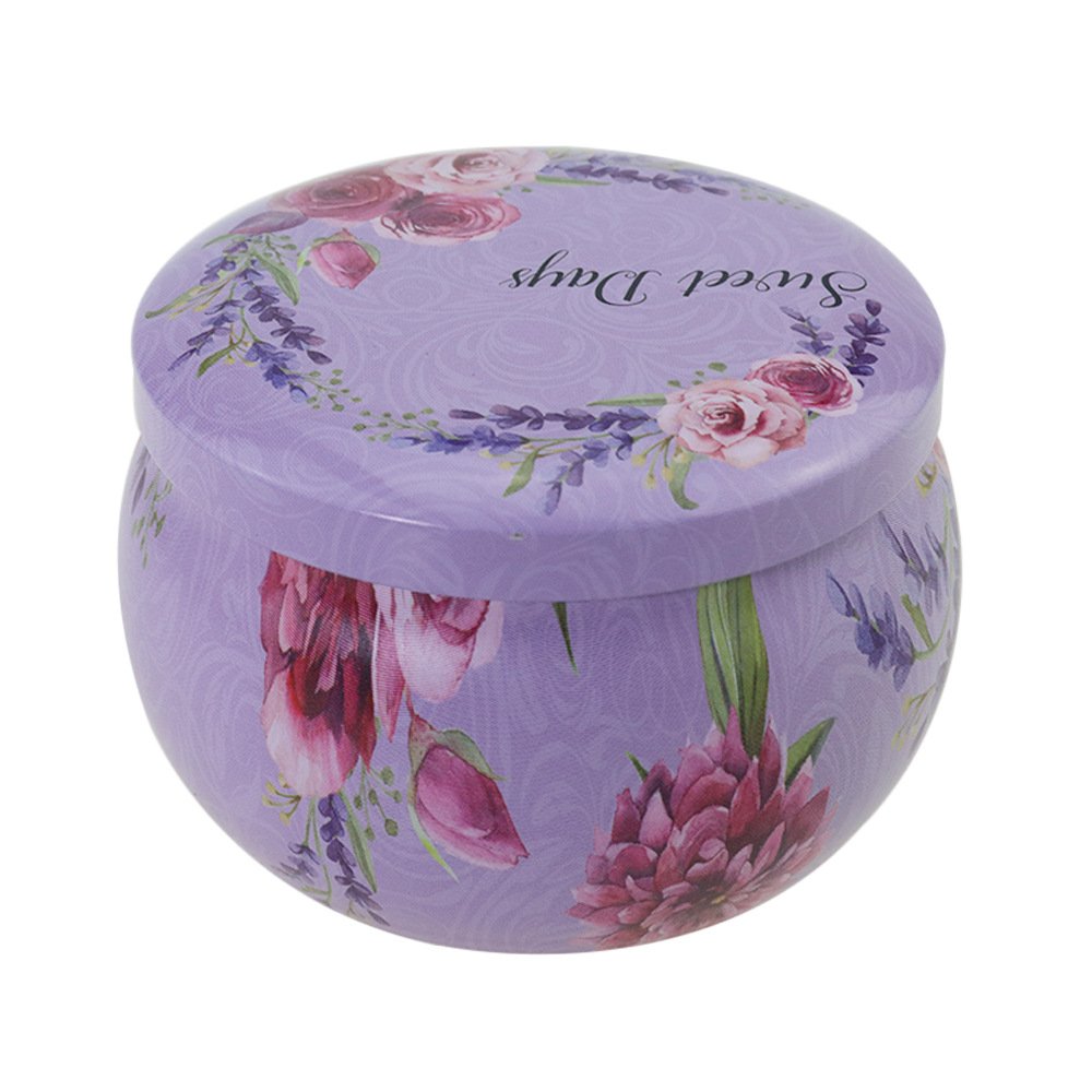 Romantic Home Decor Plant-Dried Flowers Aromatherapy Votive Candle Purifying Air & Aroma Deodorant for Cafe Date & Birthday