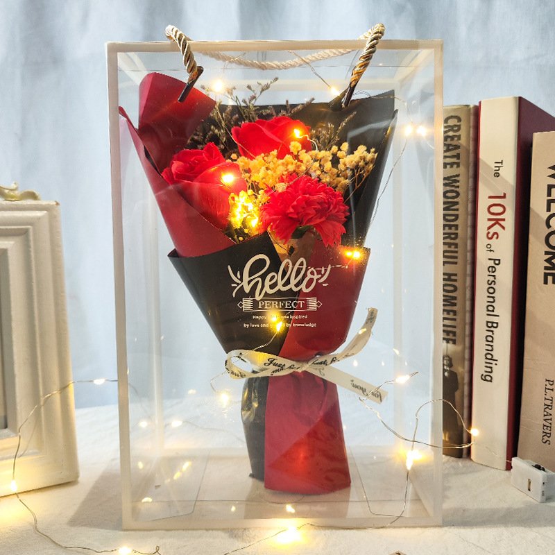Manufacturers Portable valentine's day rose soap flower bouquet