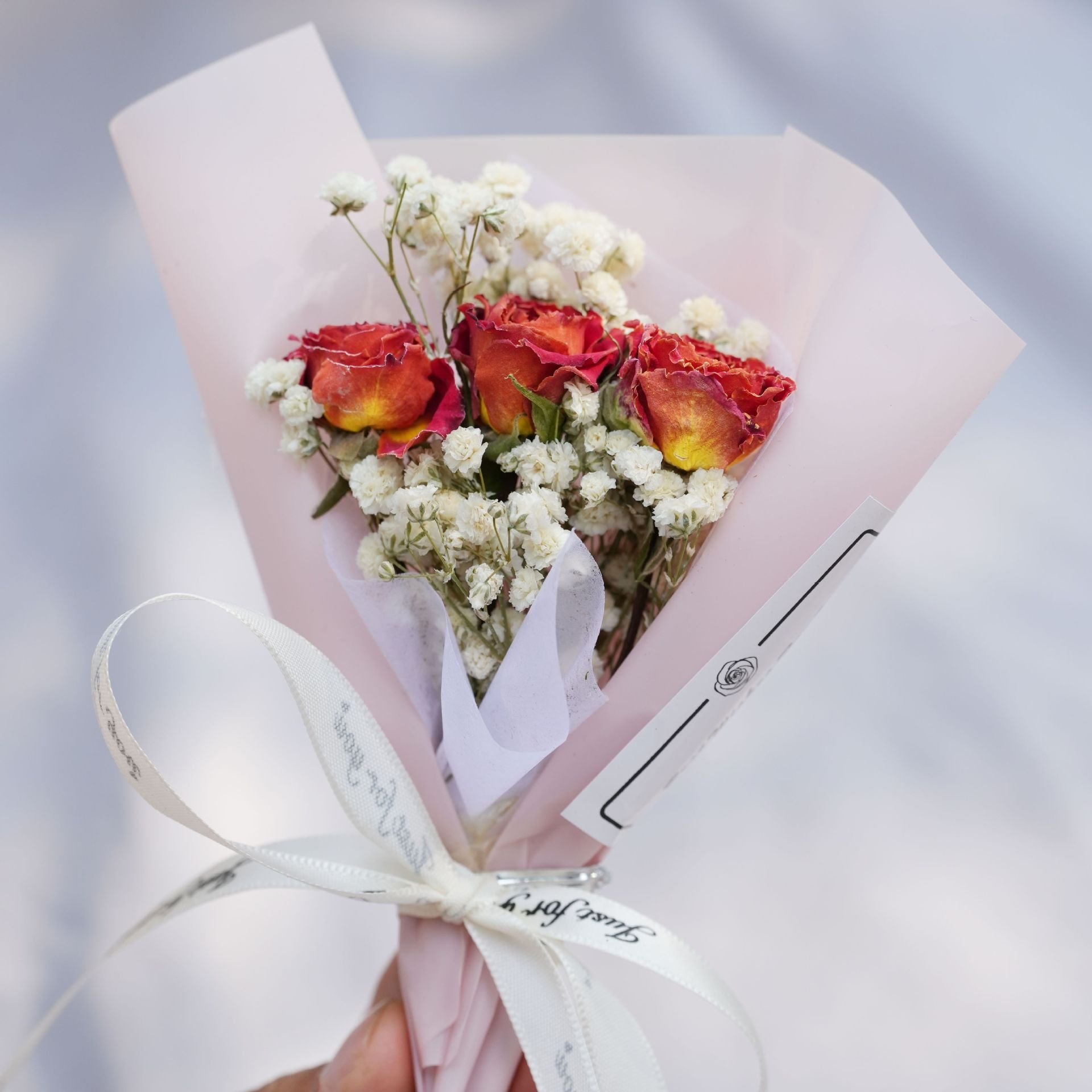 wedding valentine artificial gift preserved dried flower faux flower car decoration greeting decoration home decor