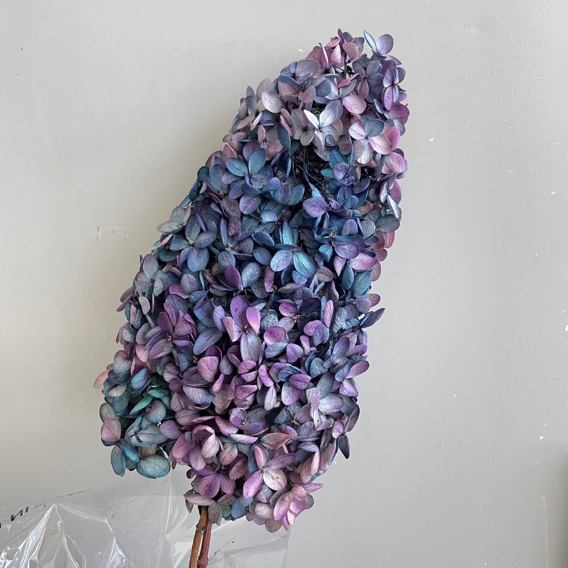 Wholesale Immortal dried flower pagoda hydrangea with stem for wedding flower decoration