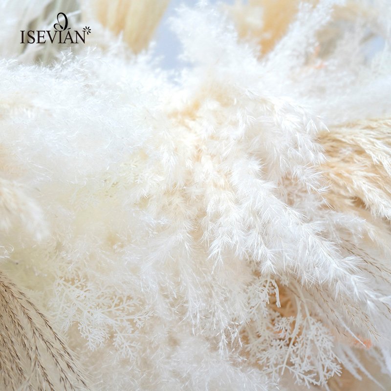 ISEVIAN Wedding Pampas Flower Wedding Hanging Pampas Ceiling Flowers