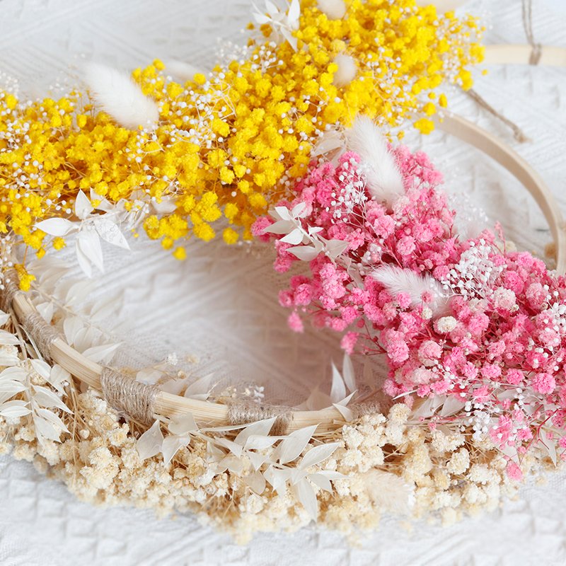 HH-003 Wholesale decorative wreaths for home wall door decor halloween christmas wreath wedding garlands dried flower