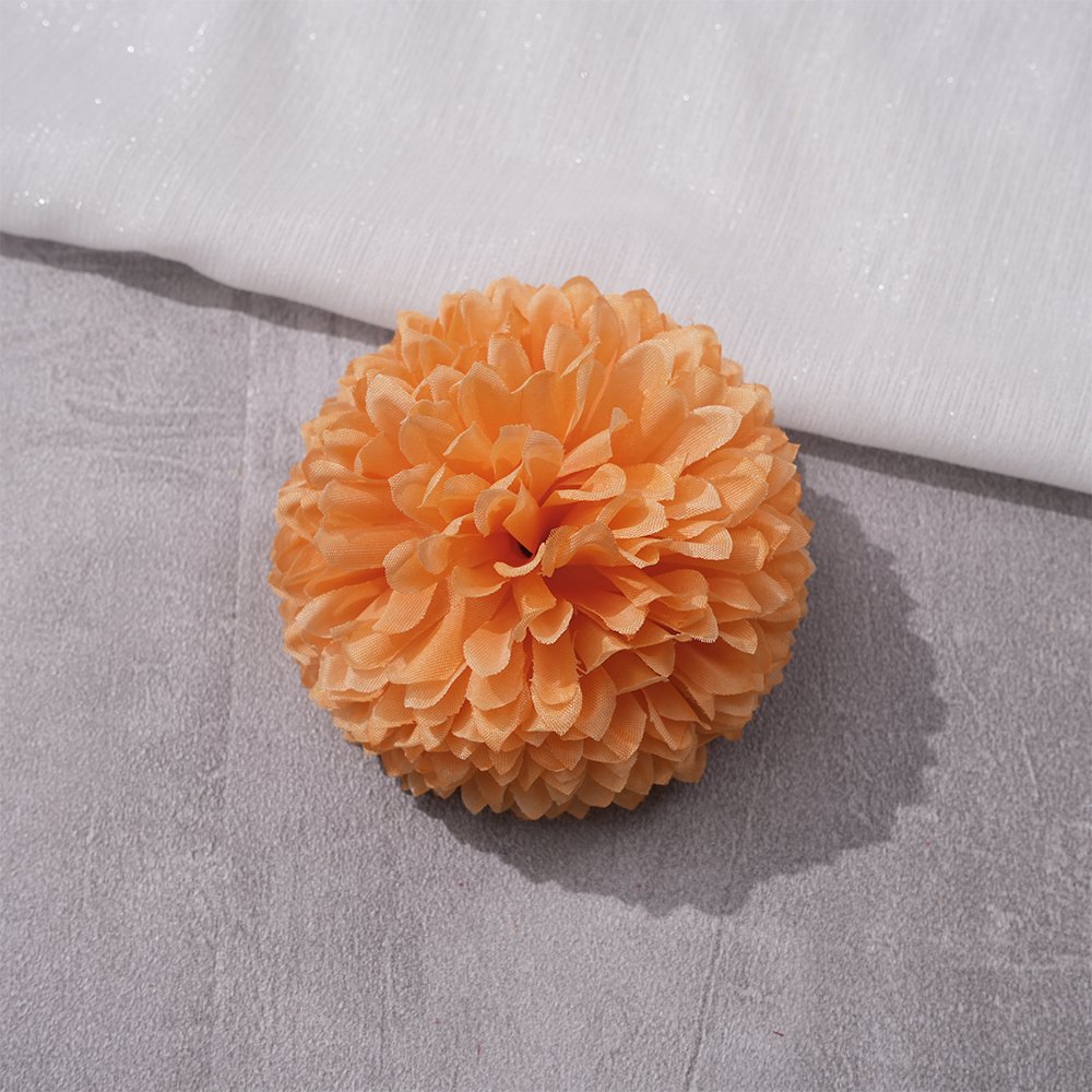 Artificial flower ping-pong chrysanthemum ball Chrysanthemum green onion ball diameter about 9cm dance wrist flower decoration