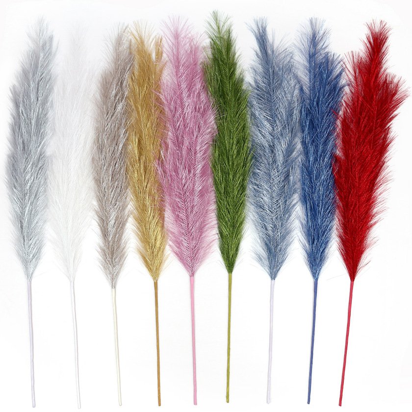 G25 Home Decor 55cm Artificial Pampas Flower Hot Selling Artificial Pampas Grass Bouquet Carton Box Easter Decoration