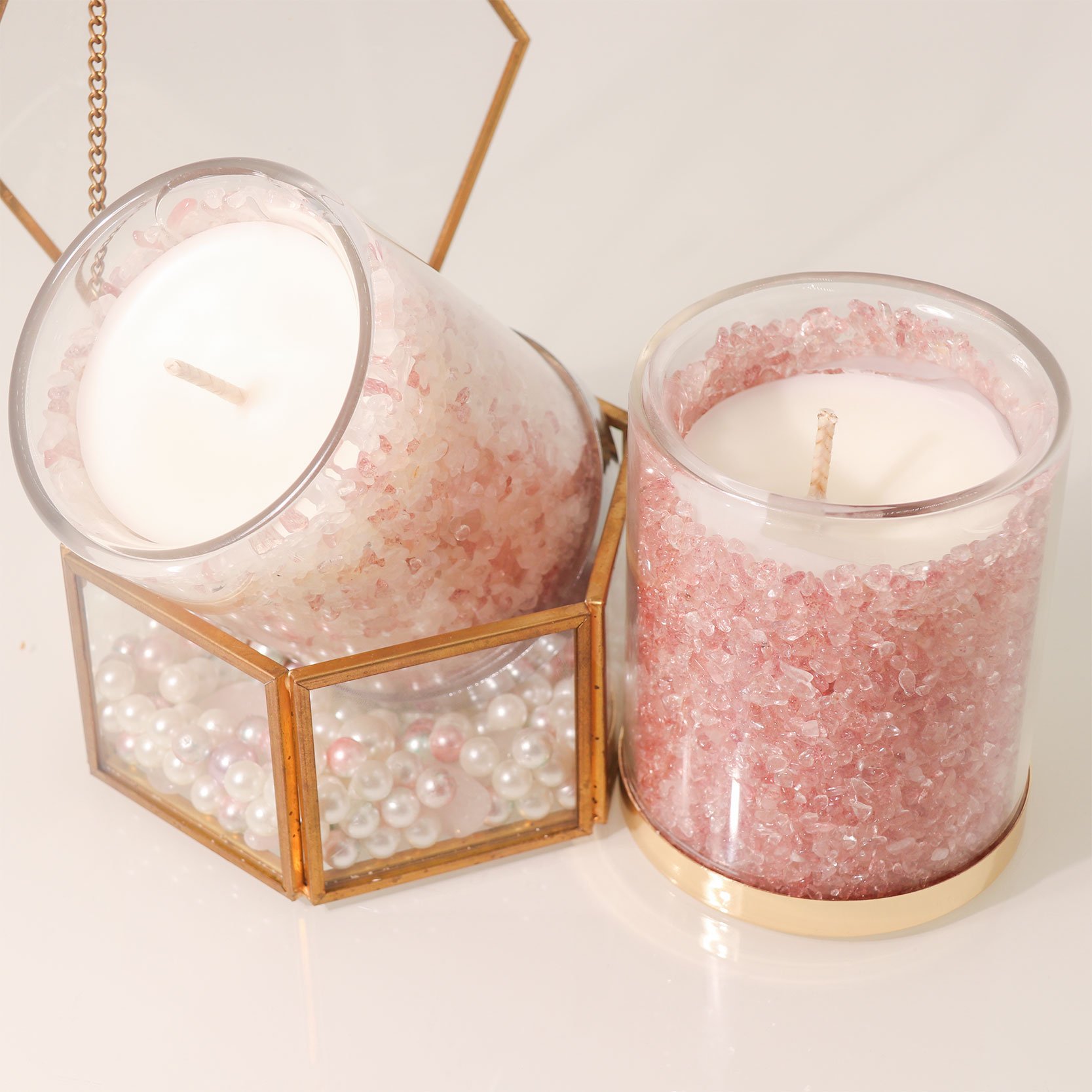 Private Label Luxury Custom Scented Soy Wax Glass Jar Candles with Lids, Black Jars Scent Candle