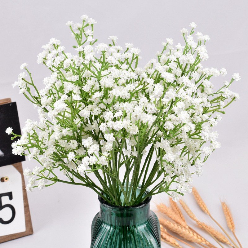 52cm Simulated Baby's Breath Star Wedding Hand Bouquet Soft Rubber Plastic Home Party Decoration Wholesale Dried Flowers Plants