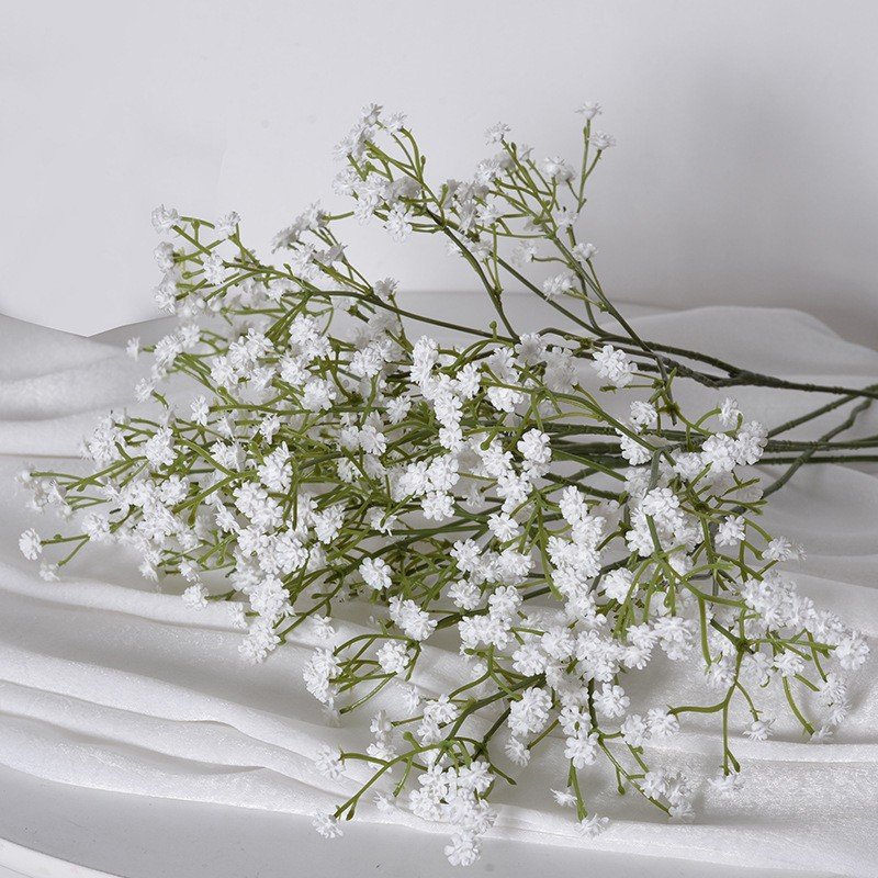 52cm Simulated Baby's Breath Star Wedding Hand Bouquet Soft Rubber Plastic Home Party Decoration Wholesale Dried Flowers Plants