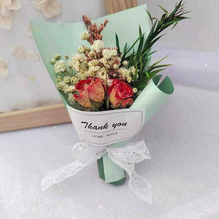 DREA Refrigerator Car Interior decoration natural pressed mini dried flower arrangement wholesale