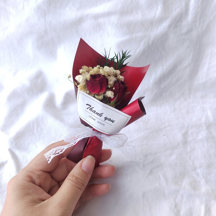 DREA Refrigerator Car Interior decoration natural pressed mini dried flower arrangement wholesale