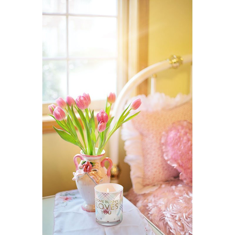 Valentine's Day natural dried Flower Jewel soy wax Candle Family holiday decoration Chakra Crystal scented candle