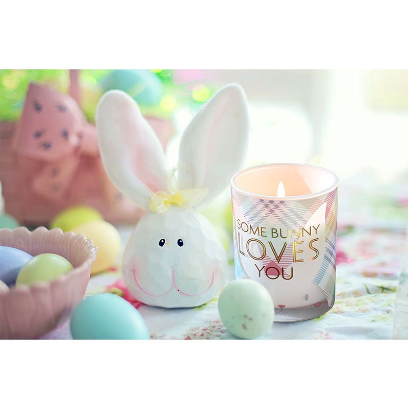 Valentine's Day natural dried Flower Jewel soy wax Candle Family holiday decoration Chakra Crystal scented candle