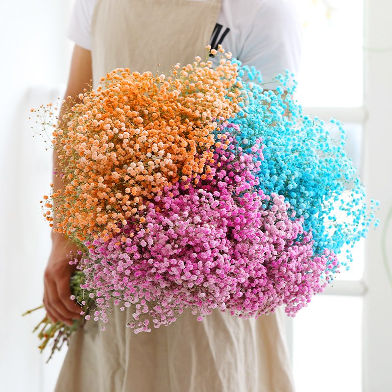 Factory Wholesale Wedding Indoor Decoration Preserved Dried flower Gypsophila baby breath flowers dried