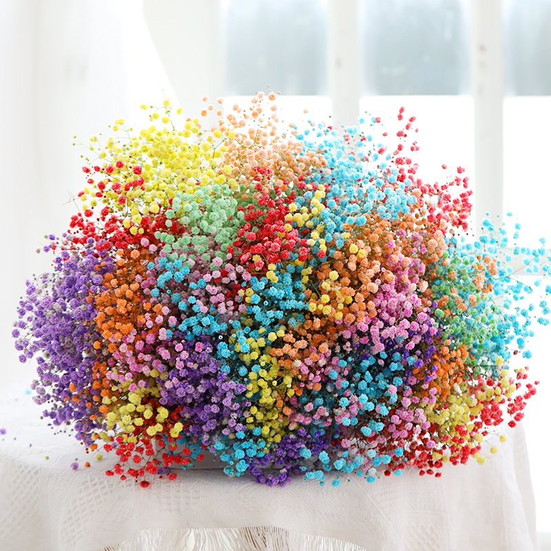 Factory Wholesale Wedding Indoor Decoration Preserved Dried flower Gypsophila baby breath flowers dried