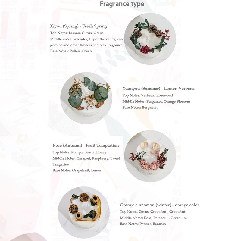 Wedding Scented Candle Gift Candle Luxury Soy Wax Birthday Christmas Valentines Day Christmas Holiday with Dried Flowers