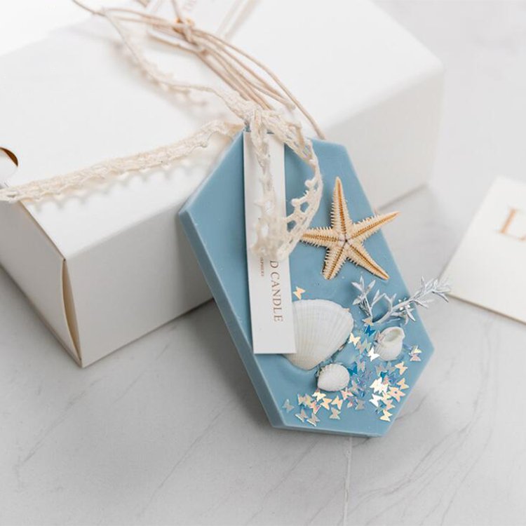 AROMA HOME Customized Round Shape Sachet Air Fressh Custom Luxury Soy Wax Dried Flower Wax Block
