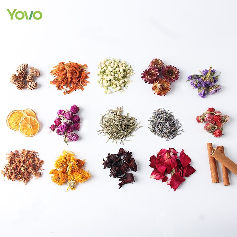 2024 Popular Custom Logo Natural Dried Flowers Herbs Kit Dry Flowers for Bath Soap Candle Making Resin Aromatherapy Witch Herbs