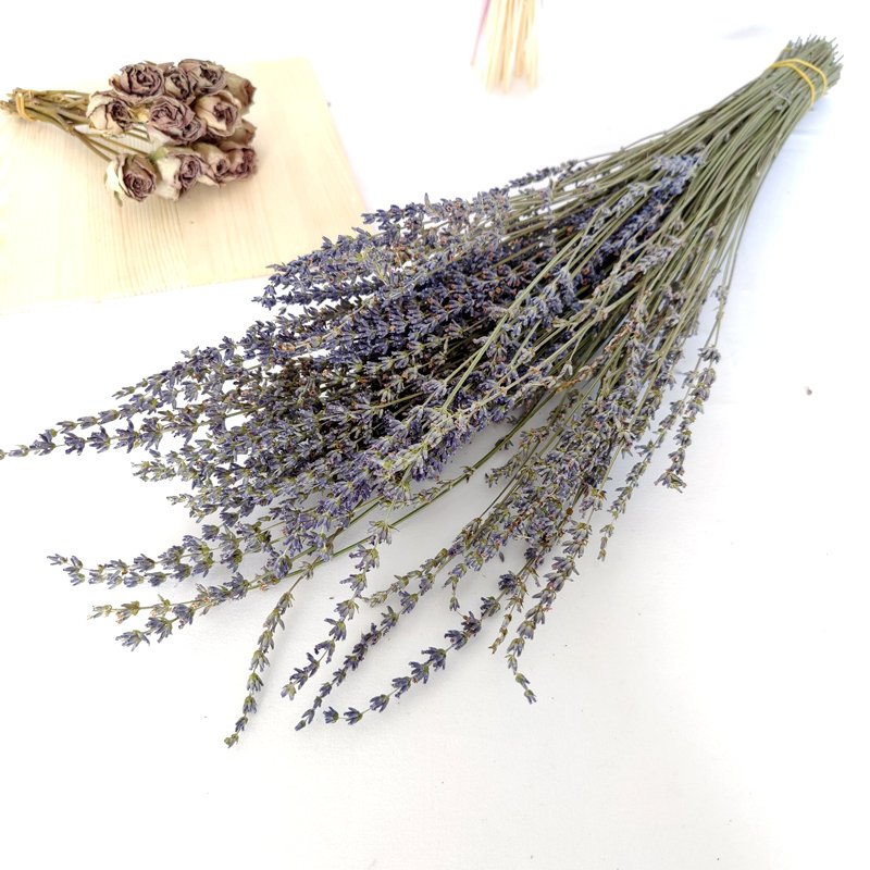 Preserved Lavender Wedding Bouquet Home Decor Naturally Real Touch Lavender Dried Flowers Dried Lavender With Long Stem