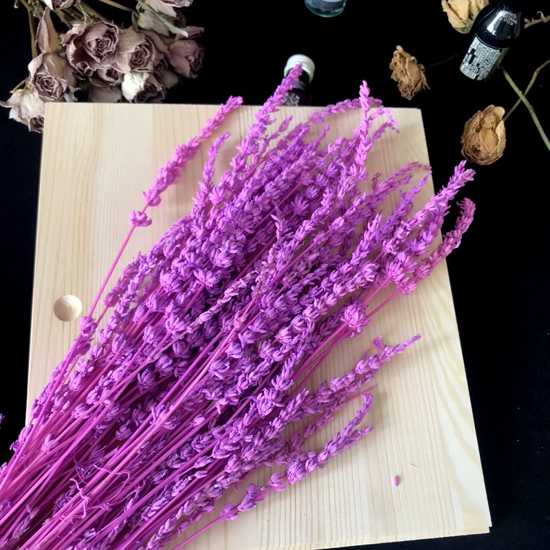 Preserved Lavender Wedding Bouquet Home Decor Naturally Real Touch Lavender Dried Flowers Dried Lavender With Long Stem
