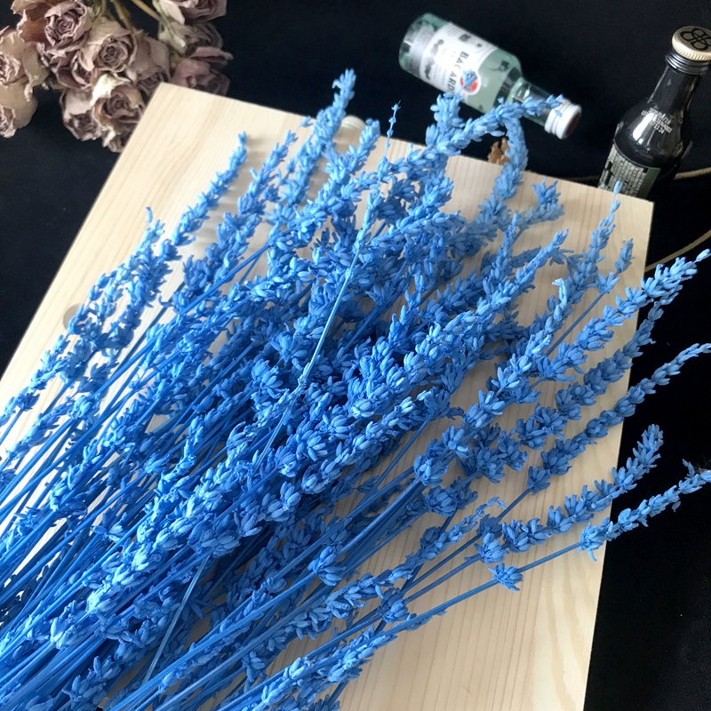 Preserved Lavender Wedding Bouquet Home Decor Naturally Real Touch Lavender Dried Flowers Dried Lavender With Long Stem