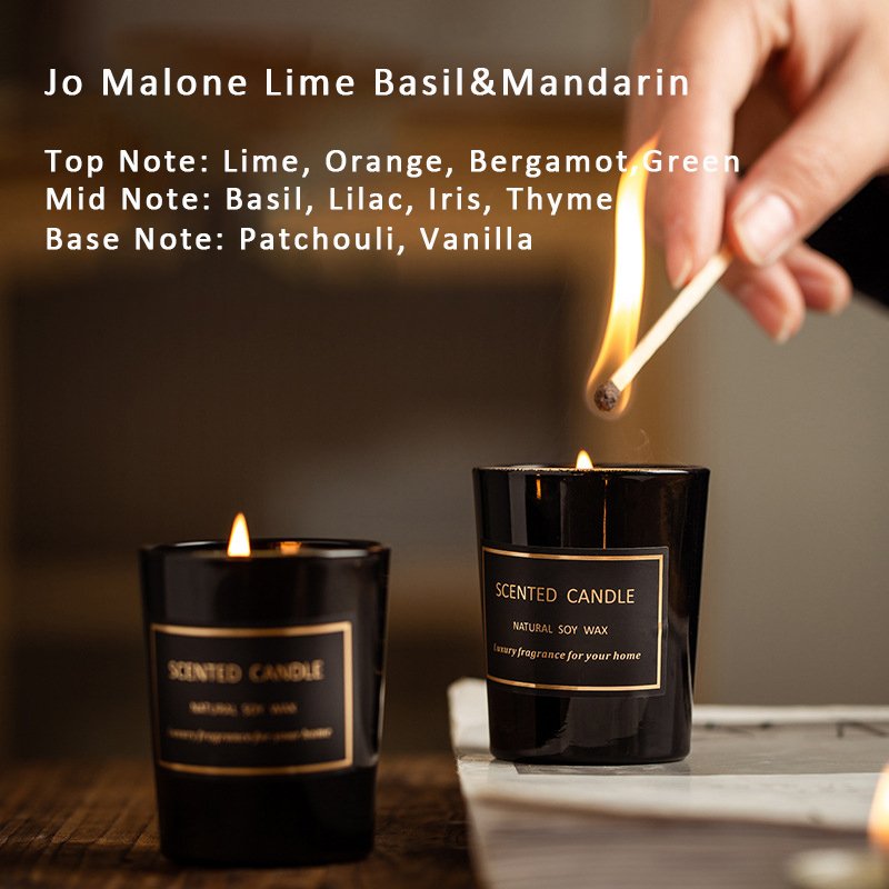 Decor Wholesale Gift Handmade Candle Custom Fragrance Tin Can Crystal Glass Soy Wax Scented Candles With Box