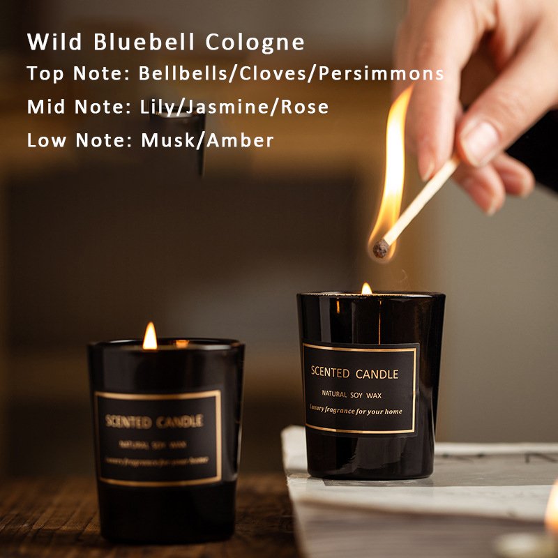 Decor Wholesale Gift Handmade Candle Custom Fragrance Tin Can Crystal Glass Soy Wax Scented Candles With Box